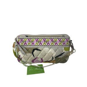 NWT Vera Bradley Portobello Road Purple Green and Gold Wristlet